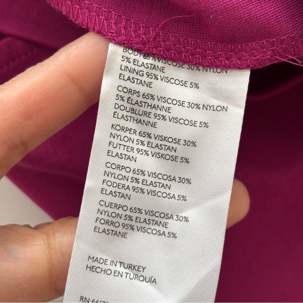 Maeve Anthropologie Tank Top Large Magenta Pink Open Back Cutout Square Neck - Picture 7 of 11